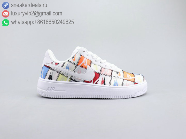 NIKE AIR FORCE 1 FLYKNIT 2.0 LOW MULTICOLOR FABRIC UNISEX SKATE SHOES